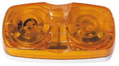 Peterson - 4" Long x 2" Wide, Amber Lens & Reflector - Plastic, 12 Volt - USA Tool & Supply