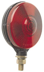 Peterson - 4-1/8" Diam, Red Lens & Reflector - Plastic, 12 Volt - USA Tool & Supply