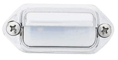 Peterson - 2" Long x 1-3/16" Wide, Clear Lens & Reflector - Plastic, 12 Volt - USA Tool & Supply