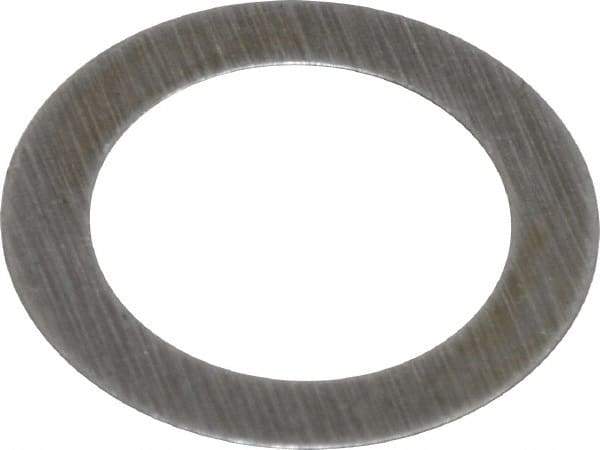 Precision Brand - 0.005" Thick, 1/4" Inside x 0.366" OD, Shortening Shim - 1/4" Screw, 1095 Spring Steel - USA Tool & Supply