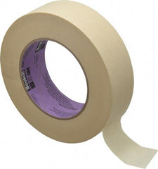 3M - 1-1/2" Wide x 60 Yd Long Tan Paper Masking Tape - Series 2040, 5.5 mil Thick, 23 In/Lb Tensile Strength - USA Tool & Supply