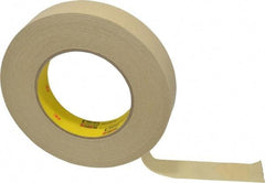3M - 1" Wide x 60 Yd Long Tan Paper Masking Tape - Series 231, 7.6 mil Thick, 28 In/Lb Tensile Strength - USA Tool & Supply
