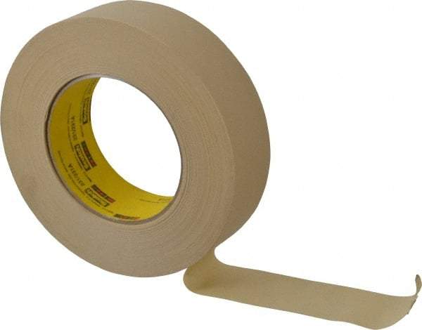 3M - 1-1/2" Wide x 60 Yd Long Tan Paper Masking Tape - Series 231, 7.6 mil Thick, 28 In/Lb Tensile Strength - USA Tool & Supply
