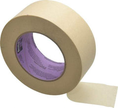 3M - 2" Wide x 60 Yd Long Tan Paper Masking Tape - Series 2040, 5.5 mil Thick, 23 In/Lb Tensile Strength - USA Tool & Supply