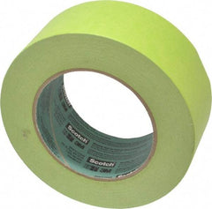 3M - 2" Wide x 60 Yd Long Green Crepe Paper Masking Tape - Series 2060, 6 mil Thick, 24 In/Lb Tensile Strength - USA Tool & Supply