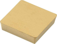 Kennametal - SPU422 Grade KC725M Carbide Milling Insert - TiN/TiCN/TiN Finish, 1/8" Thick, 1/2" Inscribed Circle, 1/32" Corner Radius - USA Tool & Supply