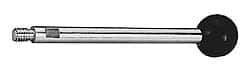 Gibraltar - 5/16-18 Stem, 1" Knob Diam, 0.39" Shaft Diam, Gear Lever Arm with Ball Knob - 7/16" Thread Length, 6.4" Handle Length, Steel Shaft, Phenolic Knob - USA Tool & Supply