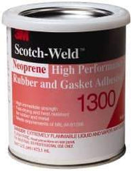 3M - 16 oz Can Yellow Butyl Rubber Joint Sealant - 300°F Max Operating Temp, 4 min Tack Free Dry Time, Series 1300 - USA Tool & Supply