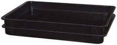 MFG Tray - 200 Lb Load Capacity Black Fiberglass Tote Container - Stacking, 18.8" Long x 11.9" Wide x 1.8" High - USA Tool & Supply