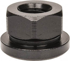 TE-CO - 1/2-13, 1-1/8" Flange Diam, 11/16" High, 7/8" Across Flats, Flange Nut - Grade 12L14 Steel, Black Oxide Finish, 3/16" Flange Height, TCMAI - USA Tool & Supply