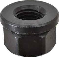 TE-CO - 7/8-9, 1-3/4" Flange Diam, 1-1/8" High, 1-7/16" Across Flats, Flange Nut - Grade 12L14 Steel, Black Oxide Finish, 1/4" Flange Height, TCMAI - USA Tool & Supply