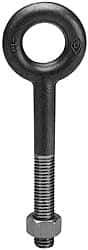 Gibraltar - 2,100 Lb Capacity, Steel, 1/2 Thread, Lifting Eye Bolt - Partially Threaded, 4-1/2" Shank, 2" Thread Length, No Shoulder - USA Tool & Supply