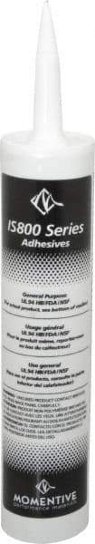 Momentive Performance Materials - 10.1 oz Tube Clear RTV Silicone Joint Sealant - -50 to 200°C Operating Temp, 25 min Tack Free Dry Time, 24 hr Full Cure Time, Series IS800 - USA Tool & Supply