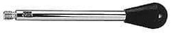 Gibraltar - 3/8-16 Stem, 1-5/8" Knob Diam, 0.47" Shaft Diam, Gear Lever Arm with Oval Knob - 1/2" Thread Length, 7.2" Handle Length, Steel Shaft, Phenolic Knob - USA Tool & Supply