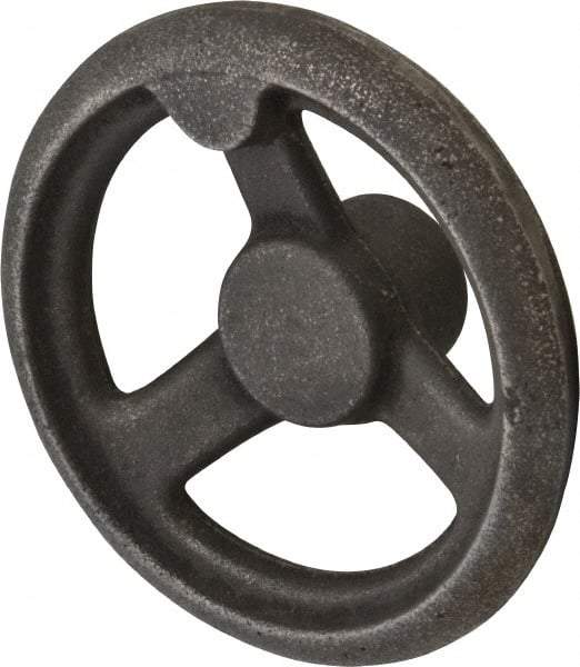 Gibraltar - 5", 3 Spoke Offset Handwheel - 1.3" Hub, Cast Iron, Plain Finish - USA Tool & Supply