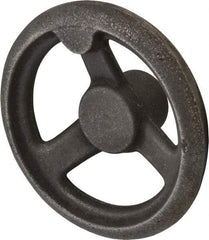 Gibraltar - 5", 3 Spoke Offset Handwheel - 1.3" Hub, Cast Iron, Plain Finish - USA Tool & Supply