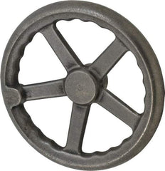 Gibraltar - 10", 3 Spoke Offset Handwheel - 2" Hub, Cast Iron, Plain Finish - USA Tool & Supply
