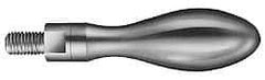 Value Collection - M5x0.8 Threaded Stem, Revolving Handwheel & Machine Handle - Plastic Cylindrical Handle, Steel Stem - USA Tool & Supply