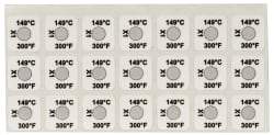 Tempil - 149°C Temp Indicating Label - 1 Rating - USA Tool & Supply