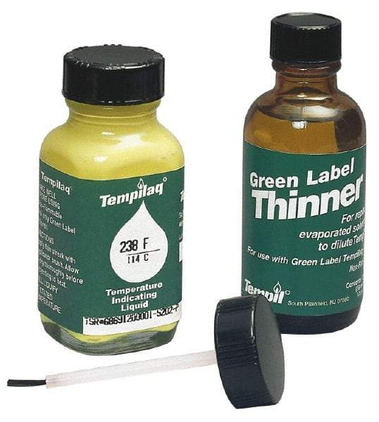 Tempil - 1,150°F Temp Indicating Liquid - 2 Ounce Container, 621°C - USA Tool & Supply