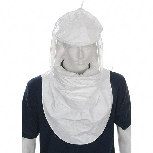BULLARD - PAPR & Supplied Air (SAR) Headgear - CC20 DBL BIB WHT TYCHEM QC RESPIRATOR HOOD - USA Tool & Supply