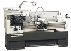 Vectrax - 14" Swing, 39-5/16" Between Centers, 220 Volt, Triple Phase Engine Lathe - 7MT Taper, 5 hp, 20 to 2,500 RPM, 2" Bore Diam, 45" Deep x 68" High x 90" Long - USA Tool & Supply