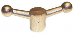 Gibraltar - 2 Offset Arms, 0.624" Hole, Zinc Plated, Reamed Speed Handle - 2-1/2" High, 9/16" Arm Diam, 1-3/8" Hub Diam, 7/8" Ball Diam - USA Tool & Supply