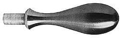 Gibraltar - 1/2" Press Fit Stem, Fixed Handwheel & Machine Handle - Carbon Steel Bulb Shape Handle, 15/16" Long Carbon Steel Stem, 5" OAL - USA Tool & Supply