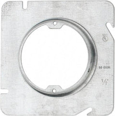 Cooper Crouse-Hinds - Electrical Outlet Box Steel Square Cover - USA Tool & Supply