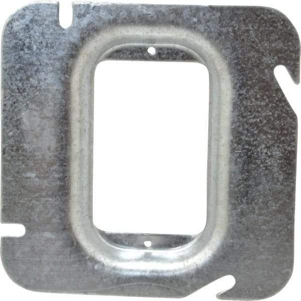Cooper Crouse-Hinds - Electrical Outlet Box Steel Square Cover - USA Tool & Supply