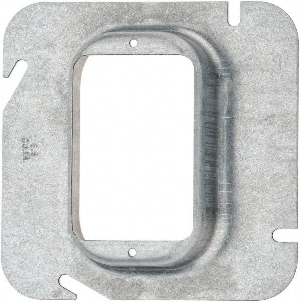 Cooper Crouse-Hinds - Electrical Outlet Box Steel Square Cover - USA Tool & Supply