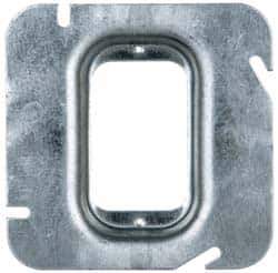 Cooper Crouse-Hinds - Electrical Outlet Box Steel Square Cover - USA Tool & Supply