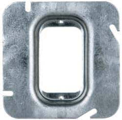Cooper Crouse-Hinds - Electrical Outlet Box Steel Square Cover - USA Tool & Supply