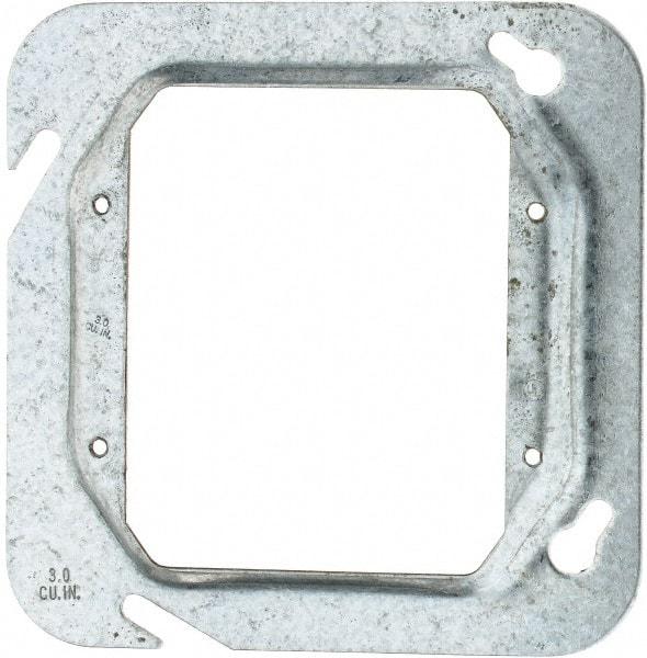 Cooper Crouse-Hinds - Electrical Outlet Box Steel Square Cover - USA Tool & Supply