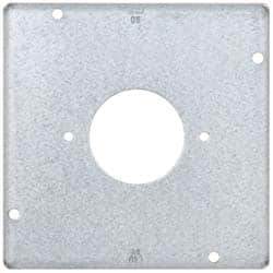 Cooper Crouse-Hinds - Electrical Outlet Box Steel Square Surface Cover - USA Tool & Supply
