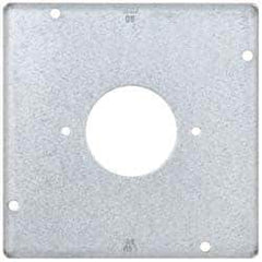 Cooper Crouse-Hinds - Electrical Outlet Box Steel Square Surface Cover - USA Tool & Supply