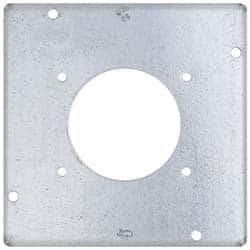 Cooper Crouse-Hinds - Electrical Outlet Box Steel Square Surface Cover - USA Tool & Supply