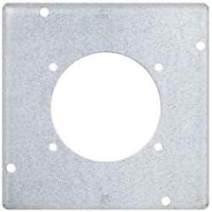Cooper Crouse-Hinds - Electrical Outlet Box Steel Square Surface Cover - USA Tool & Supply