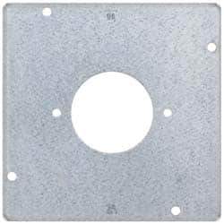 Cooper Crouse-Hinds - Electrical Outlet Box Steel Square Surface Cover - USA Tool & Supply