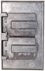 Cooper Crouse-Hinds - Electrical Outlet Box Aluminum Weatherproof Cover - Includes Gasket - USA Tool & Supply