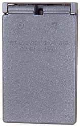Cooper Crouse-Hinds - Electrical Outlet Box Aluminum Weatherproof Cover - Includes Gasket - USA Tool & Supply