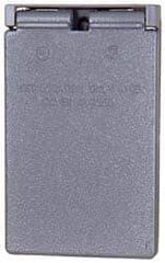 Cooper Crouse-Hinds - Electrical Outlet Box Aluminum Weatherproof Cover - Includes Gasket - USA Tool & Supply