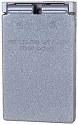 Cooper Crouse-Hinds - Electrical Outlet Box Aluminum Weatherproof Cover - Includes Gasket - USA Tool & Supply