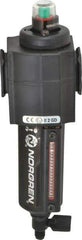 Norgren - 1/2" Port Coalescing Filter - Aluminum Bowl, Manual Drain, 250 Max psi, 0.01 Micron Rating, 2.68" Wide x 8.16" High - USA Tool & Supply
