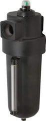 Norgren - 1" Port Coalescing Filter - Aluminum Bowl, Automatic Drain, 250 Max psi, 0.01 Micron Rating, 4-3/4" Wide x 13-1/4" High - USA Tool & Supply