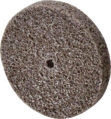 3M - 1-1/2" Diam, 1/4" Face Width, 1/8" Center Hole, Fine Grade, Aluminum Oxide Deburring Wheel - Unitized, Medium Density 5 Grade, 30,100 RPM - USA Tool & Supply