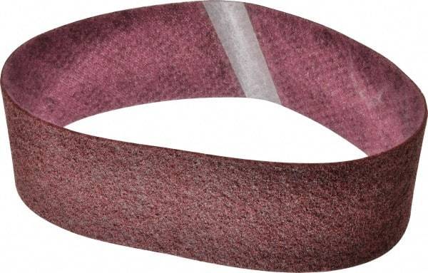 3M - 4" Wide x 36" OAL, Aluminum Oxide Abrasive Belt - Aluminum Oxide, Medium, Nonwoven, Series SC-BS - USA Tool & Supply