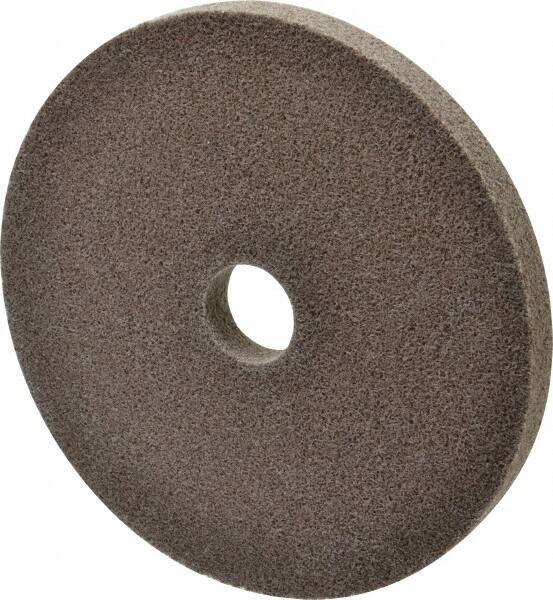 3M - 6" Diam, 1/2" Face Width, 1" Center Hole, Fine Grade, Aluminum Oxide Deburring Wheel - Unitized, Medium Density 5 Grade, 7,500 RPM - USA Tool & Supply