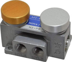 Mead - 1 CV Rate Push Button Manual Control Valve - 120 Max psi - USA Tool & Supply