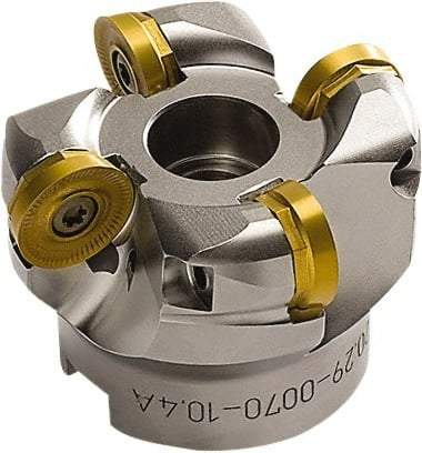 Seco - 2-1/2" Cut Diam, 0.394" Max Depth, 3/4" Arbor Hole, 4 Inserts, RP.. 2006 Insert Style, Indexable Copy Face Mill - 5,800 Max RPM, 2" High, Through Coolant - USA Tool & Supply